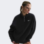 Кофта Nike W NSW PHNX FLC OS QZ POLO, фото 1 - интернет магазин MEGASPORT