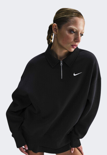 Кофта Nike W NSW PHNX FLC OS QZ POLO - 169667, фото 1 - інтернет-магазин MEGASPORT