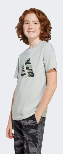 Футболка Adidas дитяча J CAMO LOGO TEE - 173421, фото 1 - інтернет-магазин MEGASPORT