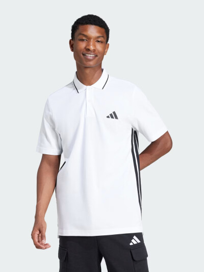 Поло Adidas M 3S PQ PS - 173418, фото 1 - інтернет-магазин MEGASPORT