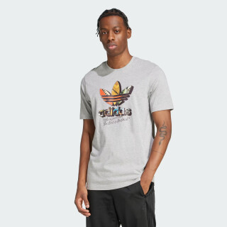 Футболка Adidas Originals Q12 TS GREETING | Цвет: серый | купить в