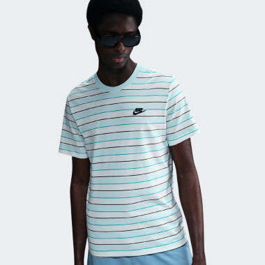 Футболка Nike M NSW TEE CLUB STRIPE SP25 - 173452, фото 1 - інтернет-магазин MEGASPORT