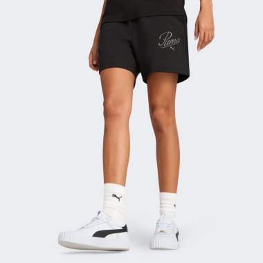 Шорты Puma ESS SCRIPT High-Waist Shorts 5" - 173322, фото 1 - интернет-магазин MEGASPORT