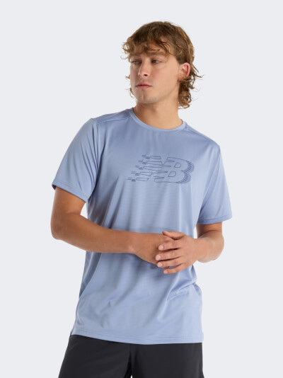 Футболка New Balance Sport Essentials Printed Run T-Shirt - 173505, фото 1 - інтернет-магазин MEGASPORT