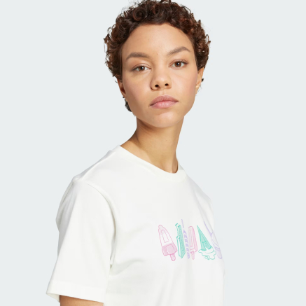 Футболка Adidas W L FOOD TEE - 173571, фото 4 - інтернет-магазин MEGASPORT