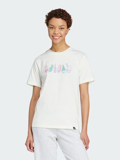 Футболка Adidas W L FOOD TEE - 173571, фото 1 - інтернет-магазин MEGASPORT