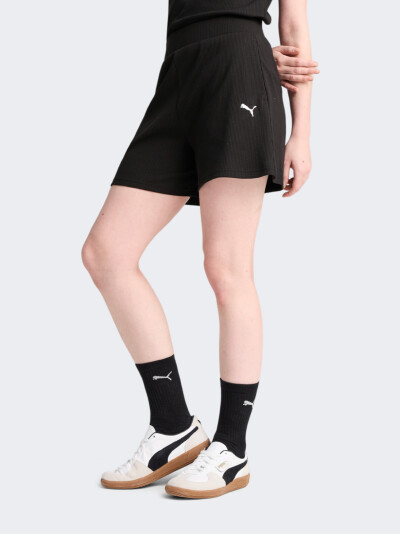 Шорти Puma ESS ELEVATED High-Rise Rib Shorts 5" - 173734, фото 1 - інтернет-магазин MEGASPORT