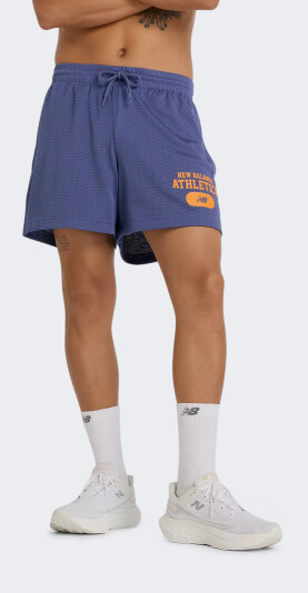 Шорти New Balance Heritage Mesh Graphic Short 5" - 173757, фото 1 - інтернет-магазин MEGASPORT