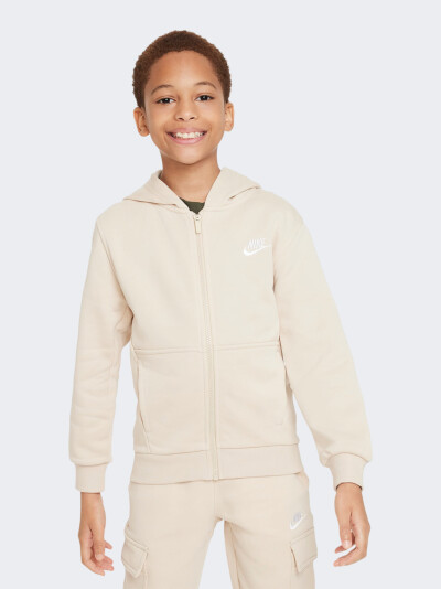 Кофта Nike K NSW CLUB FT HD FZ LS LBR - 172348, фото 1 - інтернет-магазин MEGASPORT