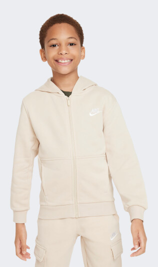 Кофта Nike дитяча K NSW CLUB FT HD FZ LS LBR - 172348, фото 1 - інтернет-магазин MEGASPORT