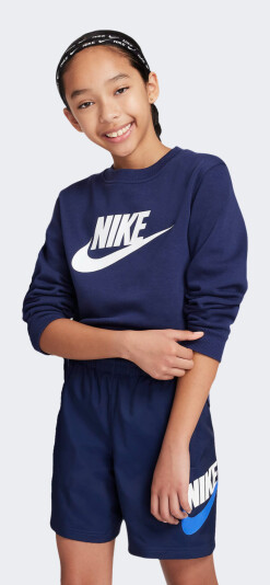 Кофта Nike дитяча K NSW CLUB FLC CREW LS HBR - 168627, фото 1 - інтернет-магазин MEGASPORT
