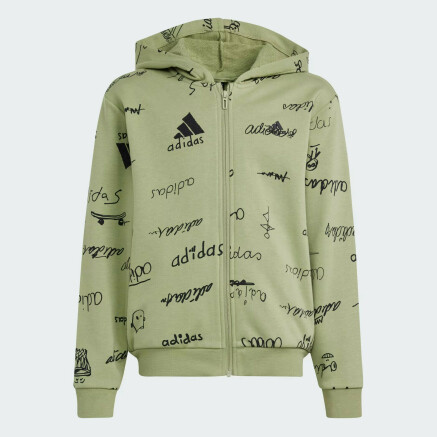 Кофта Adidas дитяча J BLUV FZ HD - 168590, фото 7 - інтернет-магазин MEGASPORT