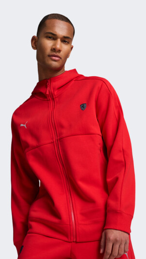 Кофта Puma Ferrari Style Sweat Jacket - 167091, фото 1 - интернет-магазин MEGASPORT