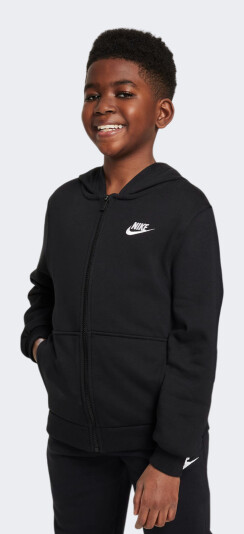 Кофта Nike дитяча K NSW CLUB FT HD FZ LS LBR - 171817, фото 1 - інтернет-магазин MEGASPORT