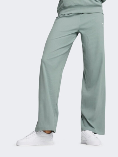 Спортивнi штани Puma ESS ELEVATED High-Waist Straight Leg Rib Pant - 172552, фото 1 - інтернет-магазин MEGASPORT