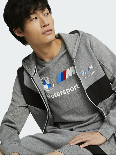 Кофта Puma BMW MMS HDD Sweat Jacket - 148125, фото 1 - интернет-магазин MEGASPORT