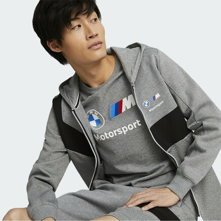 Кофта Puma BMW MMS Hdd Sweat Jacket - 148125, фото 1 - інтернет-магазин MEGASPORT