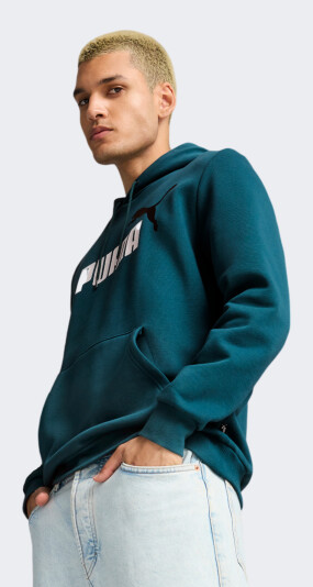 Кофта Puma ESS+ 2 Col Big Logo Hoodie FL - 167504, фото 1 - интернет-магазин MEGASPORT
