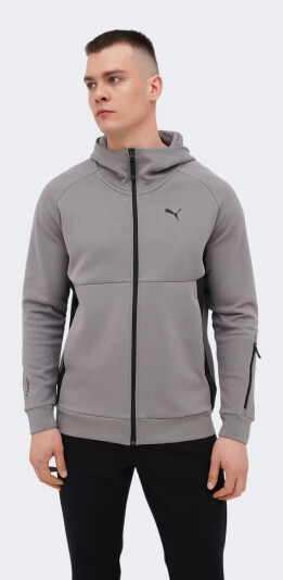 Кофта Puma PUMATECH Full-Zip Hoodie DK - 171311, фото 1 - интернет-магазин MEGASPORT
