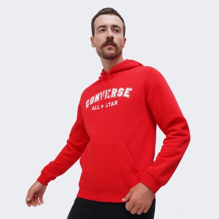 Кофта Converse STANDARD FIT ALL STAR CENTER FRONT HOODIE BB - 159264, фото 4 - интернет-магазин MEGASPORT