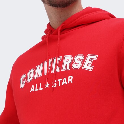 Кофта Converse STANDARD FIT ALL STAR CENTER FRONT HOODIE BB - 159264, фото 5 - интернет-магазин MEGASPORT