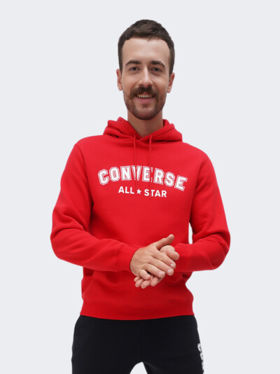 Кофта Converse STANDARD FIT ALL STAR CENTER FRONT HOODIE BB - 159264, фото 1 - інтернет-магазин MEGASPORT