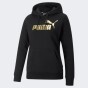 Кофта Puma ESS+ Metallic Logo Hoodie FL, фото 4 - інтернет магазин MEGASPORT