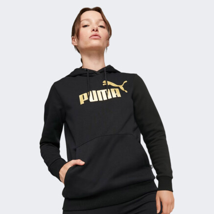 Кофта Puma ESS+ Metallic Logo Hoodie FL - 148523, фото 1 - інтернет-магазин MEGASPORT