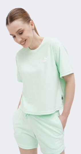 Футболка Puma ESS Elevated Relaxed Cropped Tee - 165058, фото 1 - интернет-магазин MEGASPORT