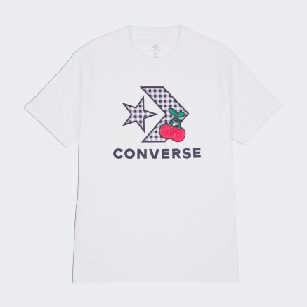 Футболка Converse CHERRY STAR CHEVRON INFILL TEE - 164324, фото 4 - интернет-магазин MEGASPORT