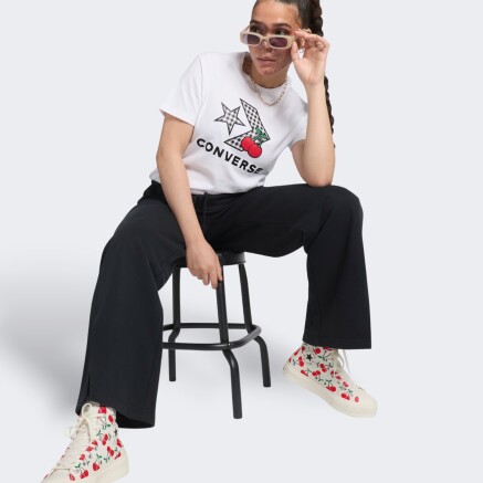Футболка Converse CHERRY STAR CHEVRON INFILL TEE - 164324, фото 3 - интернет-магазин MEGASPORT