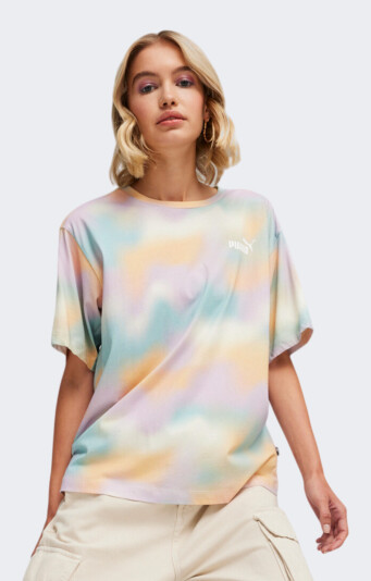 Футболка Puma ESS+ SUMMER DAZE Relaxed AOP Tee - 165543, фото 1 - інтернет-магазин MEGASPORT