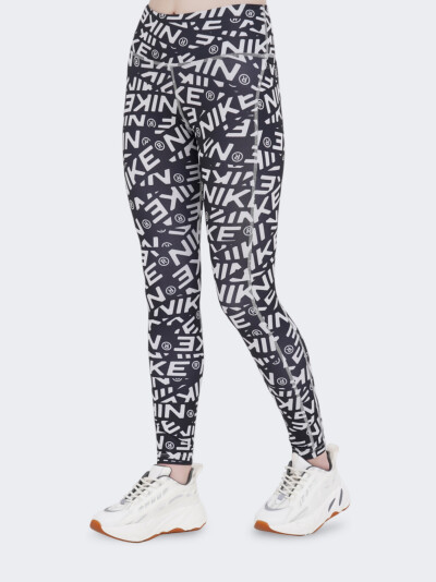 Легінси Nike W NK DF FAST TGHT AOP HYBRD - 150354, фото 1 - інтернет-магазин MEGASPORT