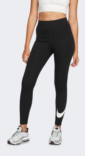 Лосины Nike W NSW NK CLSC GX HR TGHT SWSH - 167159, фото 1 - интернет-магазин MEGASPORT