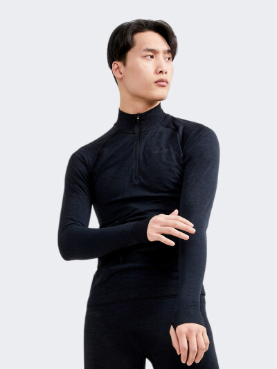 Термокофта Craft CORE DRY ACTIVE COMFORT HZ M BLACK - 169326, фото 1 - інтернет-магазин MEGASPORT
