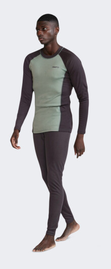Термобелье Craft CORE WARM BASELAYER SET M SLATE-THYME - 160533, фото 1 - интернет-магазин MEGASPORT