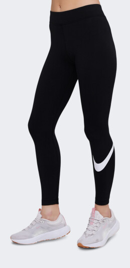 Лосины Nike W Nsw Essntl Lggng Swoosh Mr - 128912, фото 1 - интернет-магазин MEGASPORT