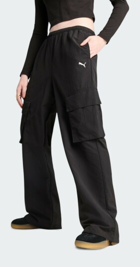 Спортивні штани Puma WARDROBE ESS Relaxed Woven Cargo Pants op - 172531, фото 1 - інтернет-магазин MEGASPORT