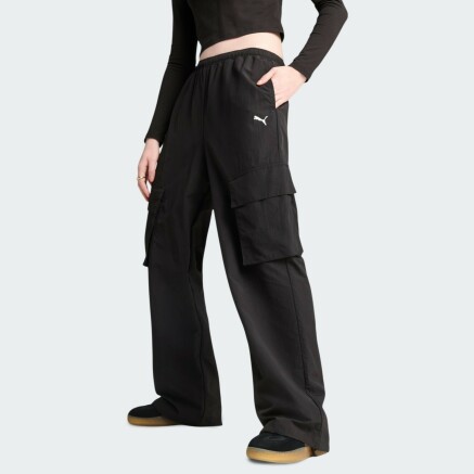 Спортивнi штани Puma WARDROBE ESS Relaxed Woven Cargo Pants op - 172531, фото 1 - інтернет-магазин MEGASPORT