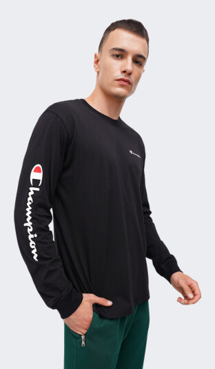 Футболка Champion crewneck long sleeve t-shirt - 167434, фото 1 - інтернет-магазин MEGASPORT