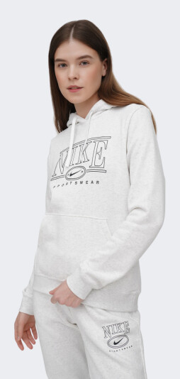 Кофта Nike W NSW CLUB FLC STD GX HDY - 171230, фото 1 - интернет-магазин MEGASPORT