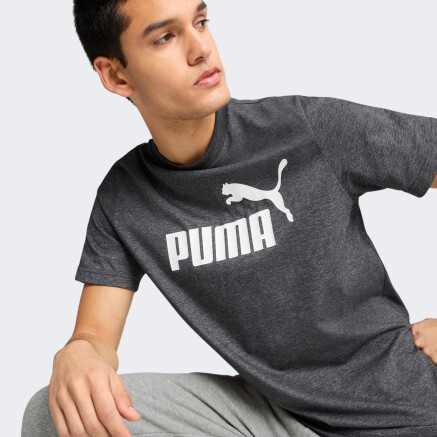 Футболка Puma ESS No. 1 Logo Heather Tee - 173954, фото 4 - интернет-магазин MEGASPORT