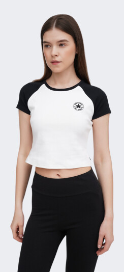 Футболка Converse CHUCK PATCH COLORBLOCK SS TOP - 171252, фото 1 - интернет-магазин MEGASPORT