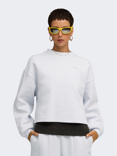 Кофта Puma WARDROBE ESS Oversized Crew DK - 173948, фото 1 - інтернет-магазин MEGASPORT