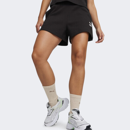 Шорты Puma CLASSICS Ribbed A-Line Shorts - 165541, фото 1 - интернет-магазин MEGASPORT