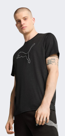 Футболка Puma M TAD ESSENTIAL HEATHER CAT TEE (CF large cat) - 171285, фото 1 - интернет-магазин MEGASPORT