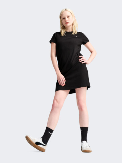 Плаття Puma ESS ELEVATED Bodycon Rib Dress - 173733, фото 1 - інтернет-магазин MEGASPORT