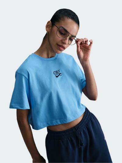 Футболка Nike W NSW SS CROP TEE IWD - 173209, фото 1 - інтернет-магазин MEGASPORT