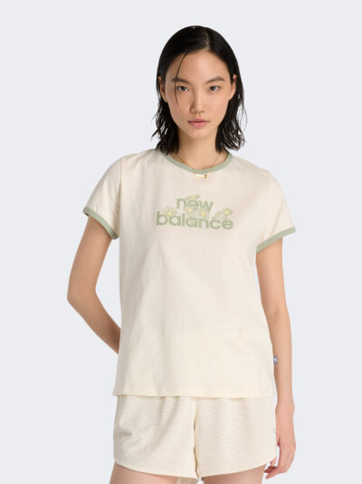 Футболка New Balance Flower Ringer T-Shirt - 174599, фото 1 - інтернет-магазин MEGASPORT