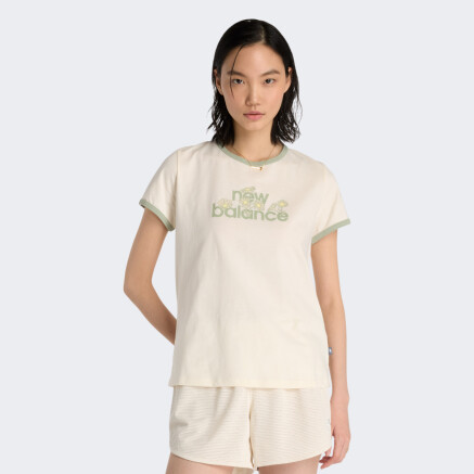 Футболка New Balance Flower Ringer T-Shirt - 174599, фото 1 - інтернет-магазин MEGASPORT
